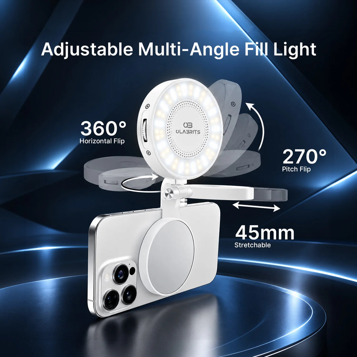 OLABRITE Snapglow Magnetic Selfie Light