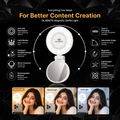 OLABRITE Snapglow Magnetic Selfie Light